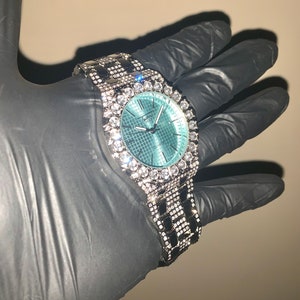 18k Gold/White Gold CZ Diamond ICED-OUT Diamond Luxury Hiphop Watch