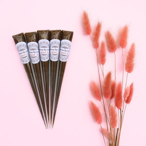 Organic Henna Cones ,Organic Henna Cones with Cajeput oil , Natural Homemade Henna Cones , Deep Red Stain henna , Natural henna