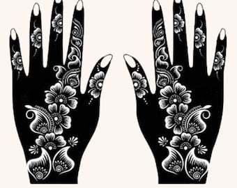 Henna stencils , Stencil for Henna , Mehndi Stencils , Henna tattoo stencils , Mandela henna design