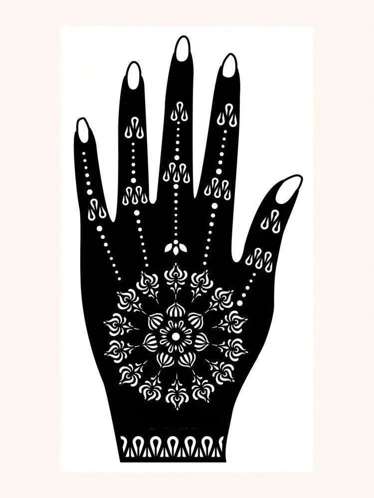 Henna Stencils , Stencil for Henna , Mehndi Stencils , Henna Tattoo