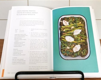 Cookbook Stand – Metal Recipe Book Holder – Minimalist Cookbook Rack