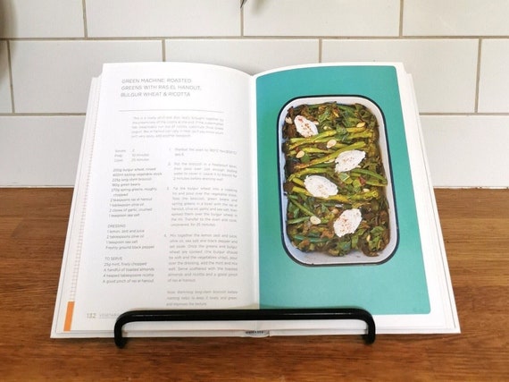 Cookbook Stand – Metal Recipe Book Holder – Minimalist Cookbook Rack
