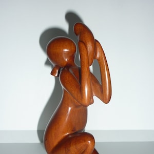 Abstract Wooden Sculpture – Mother and Child Figurine – Modern Family Decor – Mom Gift – Handmade Wood Art-custom Mother&#39;s Day gift.