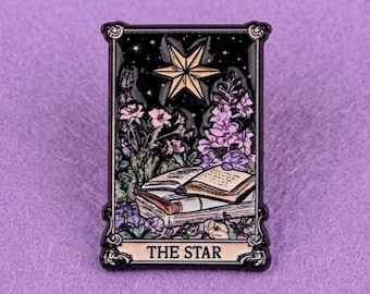 The Star - Tarot Card Pin, Mystical Spiritual Fashion Accessory