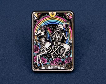 The Audacity - Tarot Card Pin, Mystical Spiritual Fashion Accessory