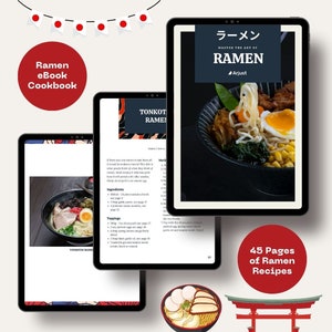 Master the art of Ramen, Ramen ebook cookbook, Japanese recipes, Asian cuisine