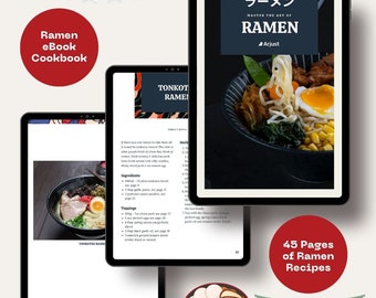 Master the art of Ramen, Ramen ebook cookbook, Japanese recipes, Asian cuisine
