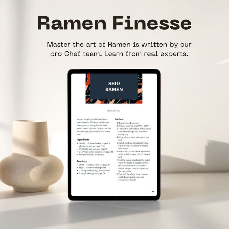 Master the art of Ramen, Ramen Ebook Kochbuch, Japanische Rezepte, Asiatische Küche Bild 5