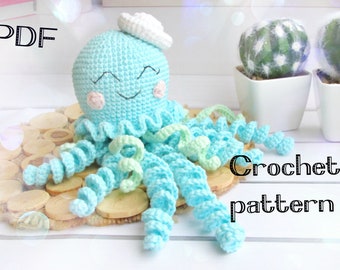 Сrochet octopus, Easy crochet pattern, Amigurumi crochet pattern