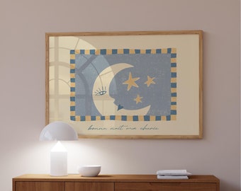 Bonne Nuit Ma Chérie Wall Art | Nursery Decor | Children's Room Print