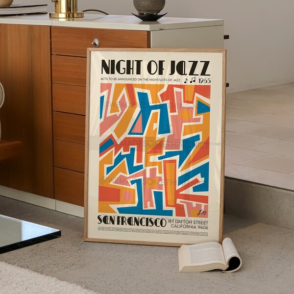 San Francisco Music Poster Etsy