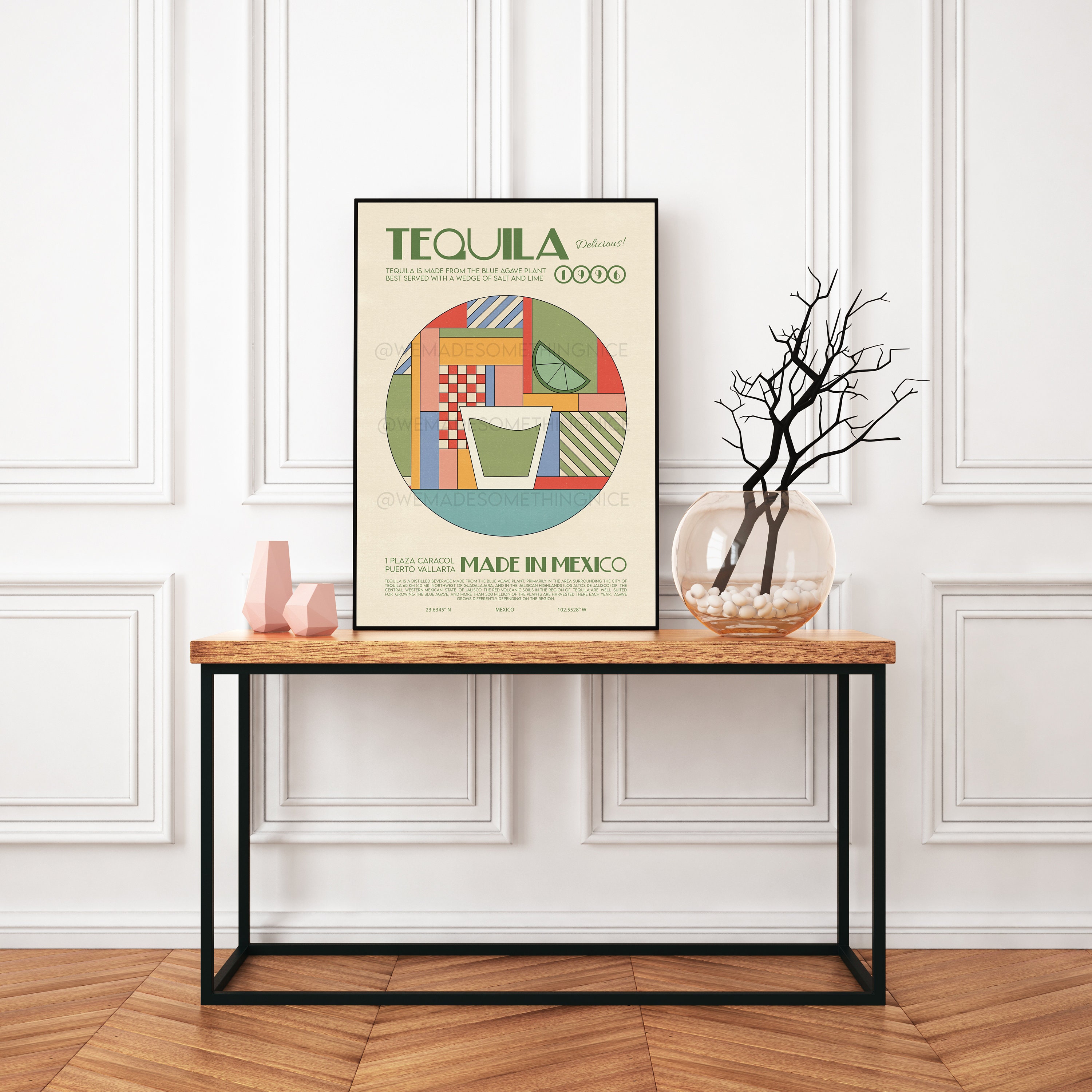 Retro-Chic Tequila Wall Art