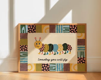Caterpillar Print | Nursery Wall Art | Whimsical Nursery Print