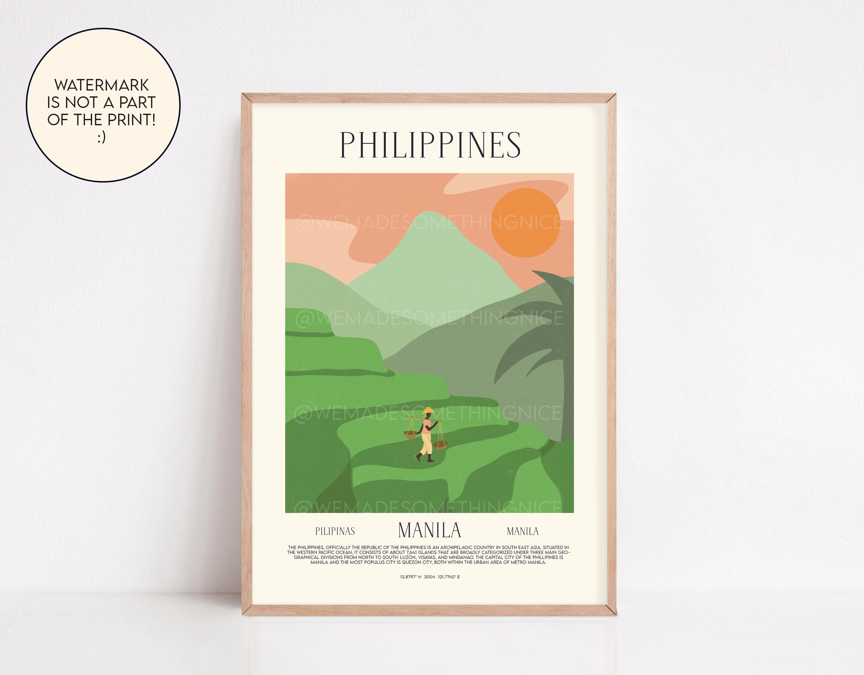 Art & Collectibles Digital Prints Prints Travel Print AS129 Philippines