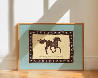 Western Decor Print | Western Wall Art | Cowgirl Art