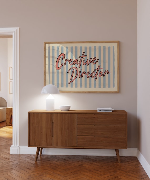 Creative Director Print | Home Office Decor | Pink Office Wall Art