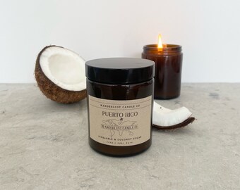 Puerto Rico | Pineapple, Coconut & Orange Soy Candle 150g