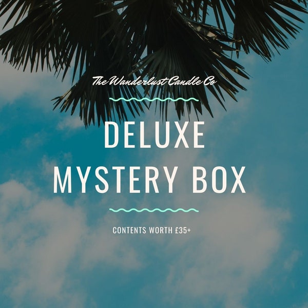 Deluxe Mystery Box | Wanderlust Candle Co - Surprise Items, Soy Wax Candles, Wax Melts and more!