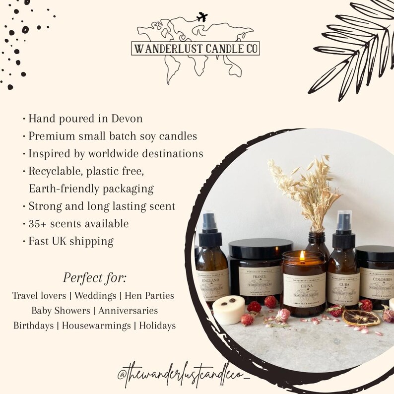 Wanderlust Candle Co Soy Candle - Thumbnail 5