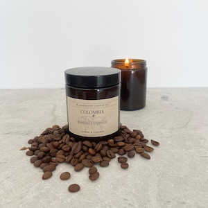 Colombia | Coffee & Caramel Soy Candle 150g - Wanderlust Travel Inspired Gifts