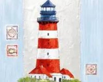 Paper Napkin x 4 for decoupage and crafts Lighthouse