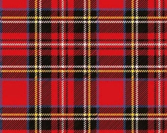 Paper Napkin x 4 for decoupage and crafts Red Tartan