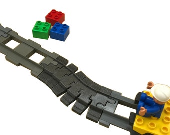 Giochi per bambini, binario flessibile e flessibile per treno duplo