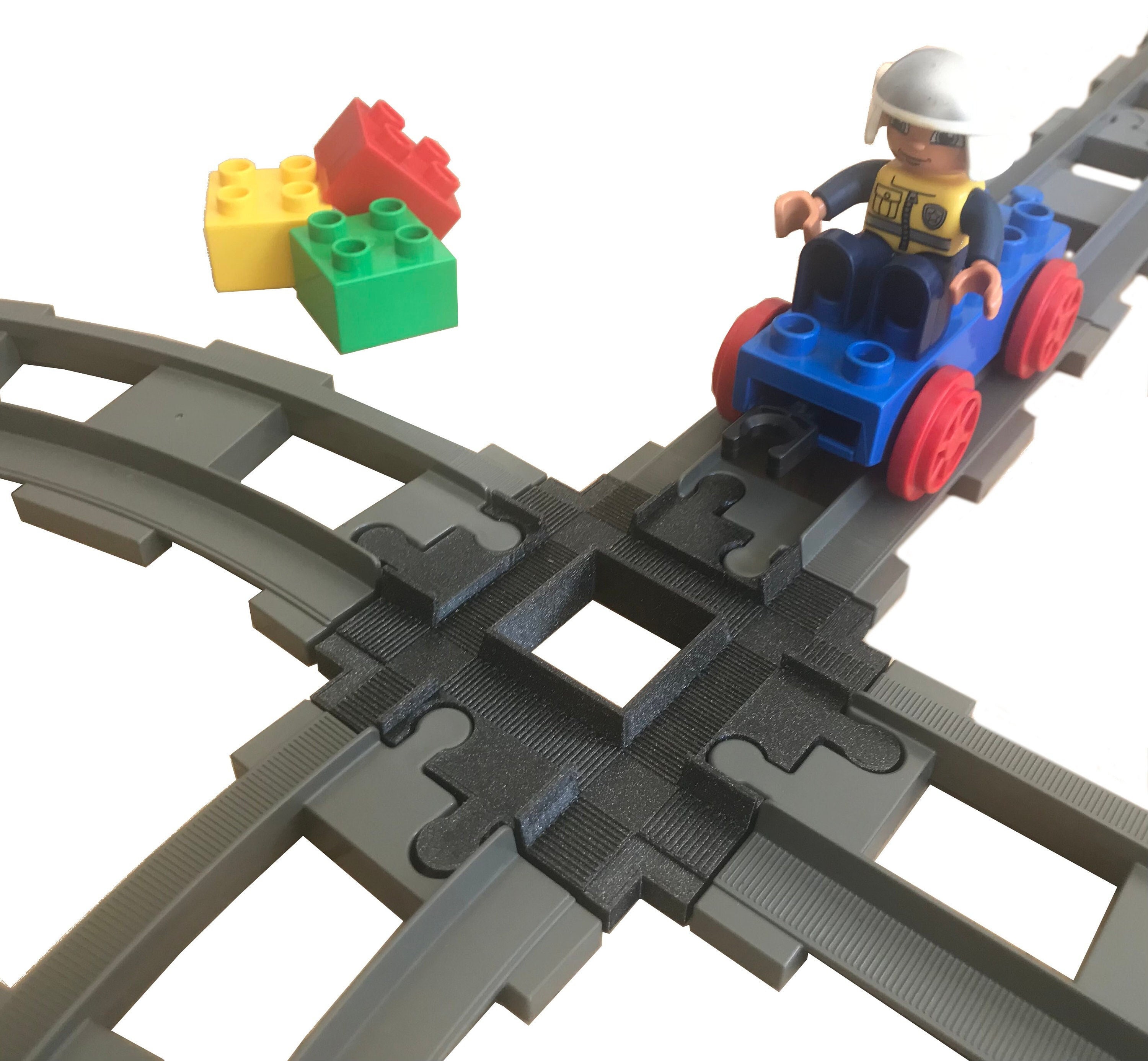 Jeu pour enfant, Croisement 4 voies pour train Duplo -  France