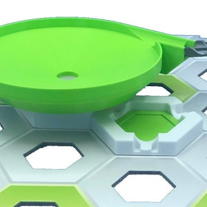 Gravitrax compatible Mega spinning top and zigzag rails pack