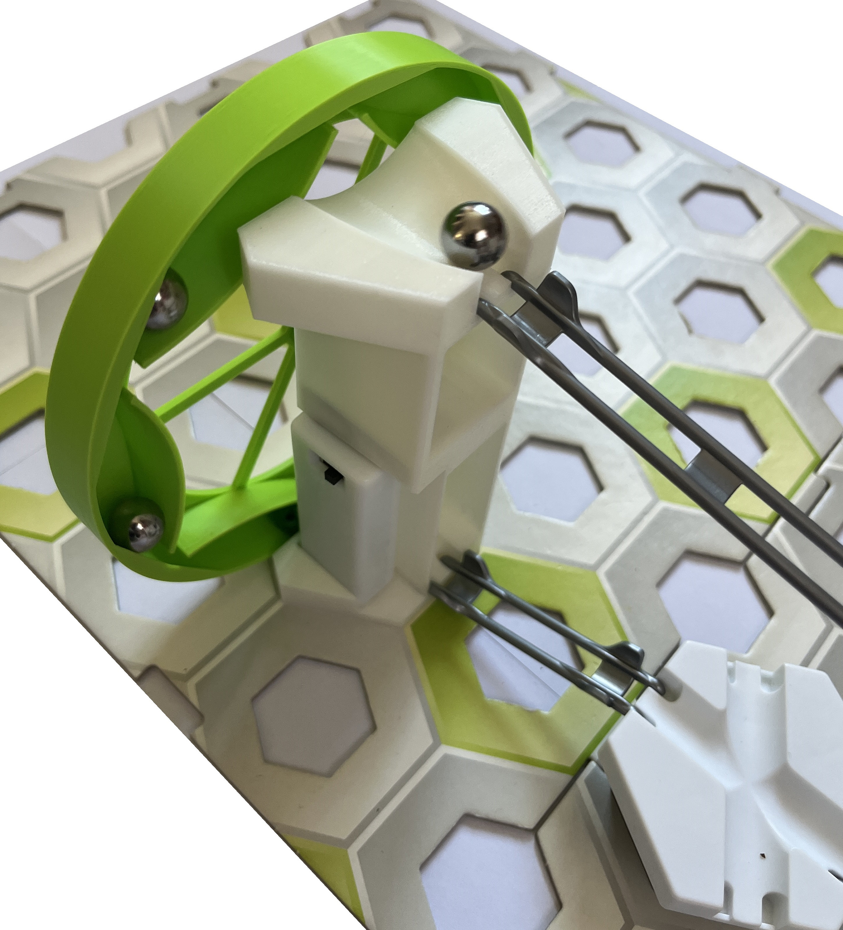 Rail Zigzag TracksCreations Compatible Gravitrax - Pour Circuits De Billes Et Jeu De Construction