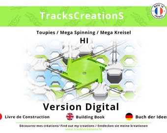 Bouwboek (Track H en I) Om voor de Mega Spinning Tops-elementen zes Gravitrax-compatibele inzendingen uit de winkel te downloaden