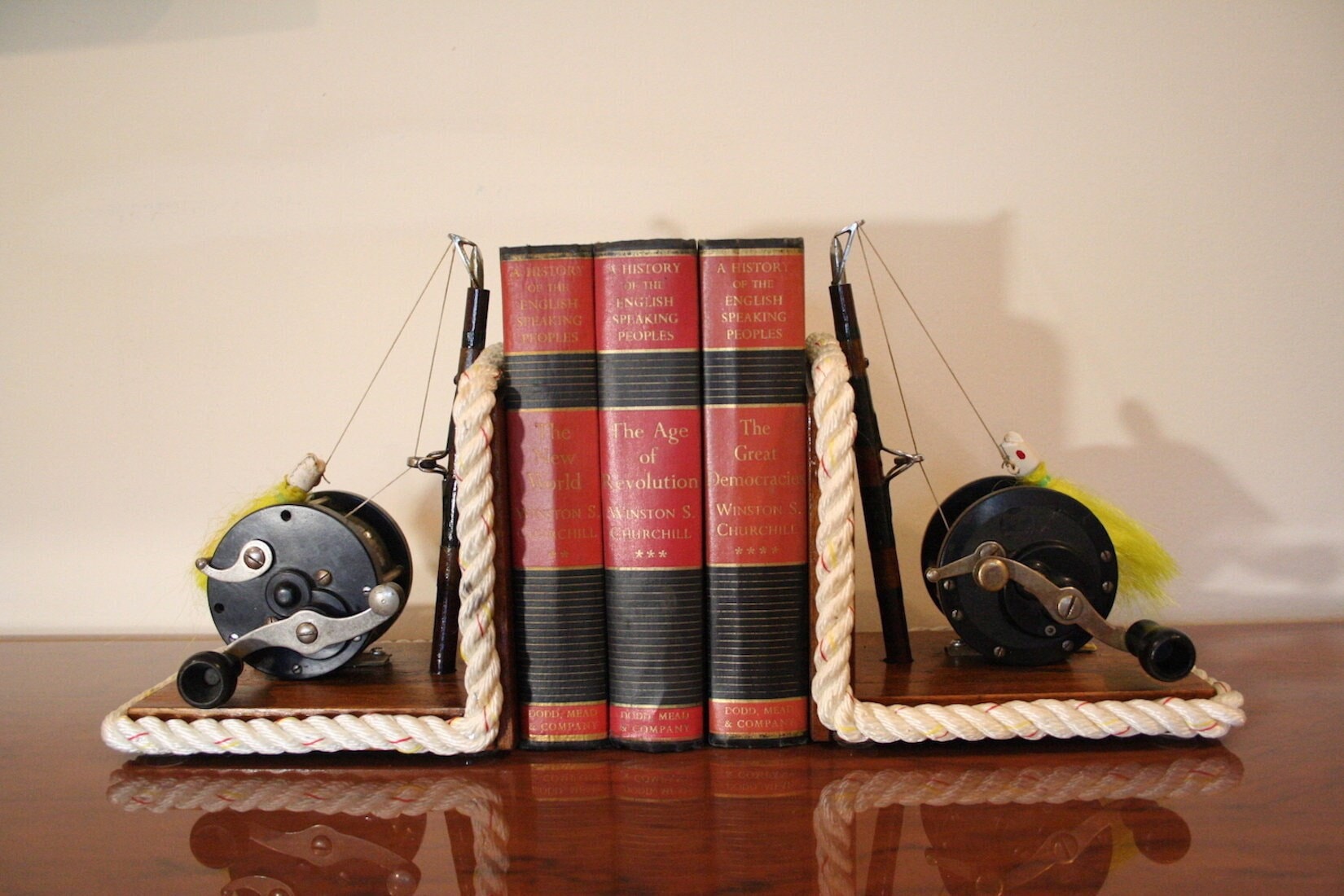 Fishing Reel Bookends