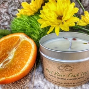 Oregon - Soy Candle - Scented Candle- PNW- Hand poured- Hood River - gift- container candle- travel- Made in Oregon- Candles -wooden wick