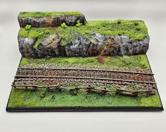 Diorama för tågutställning i spår 00