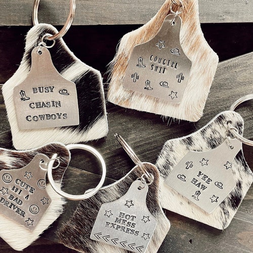 Drive Safe Cowboy Keychain Western Rodeo Boyfriend Etsy