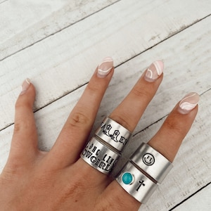 Hand Stamped Rings