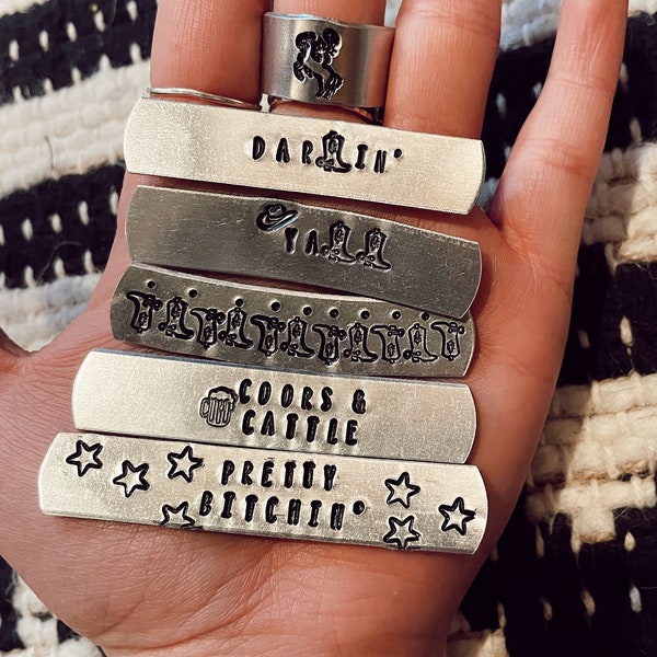 Punchy, Western Boho Stamped Rings