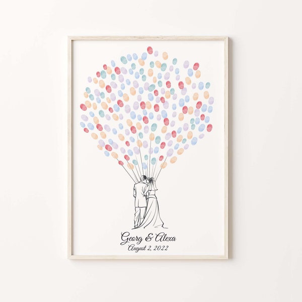 Thumbprint Guestbook - Etsy
