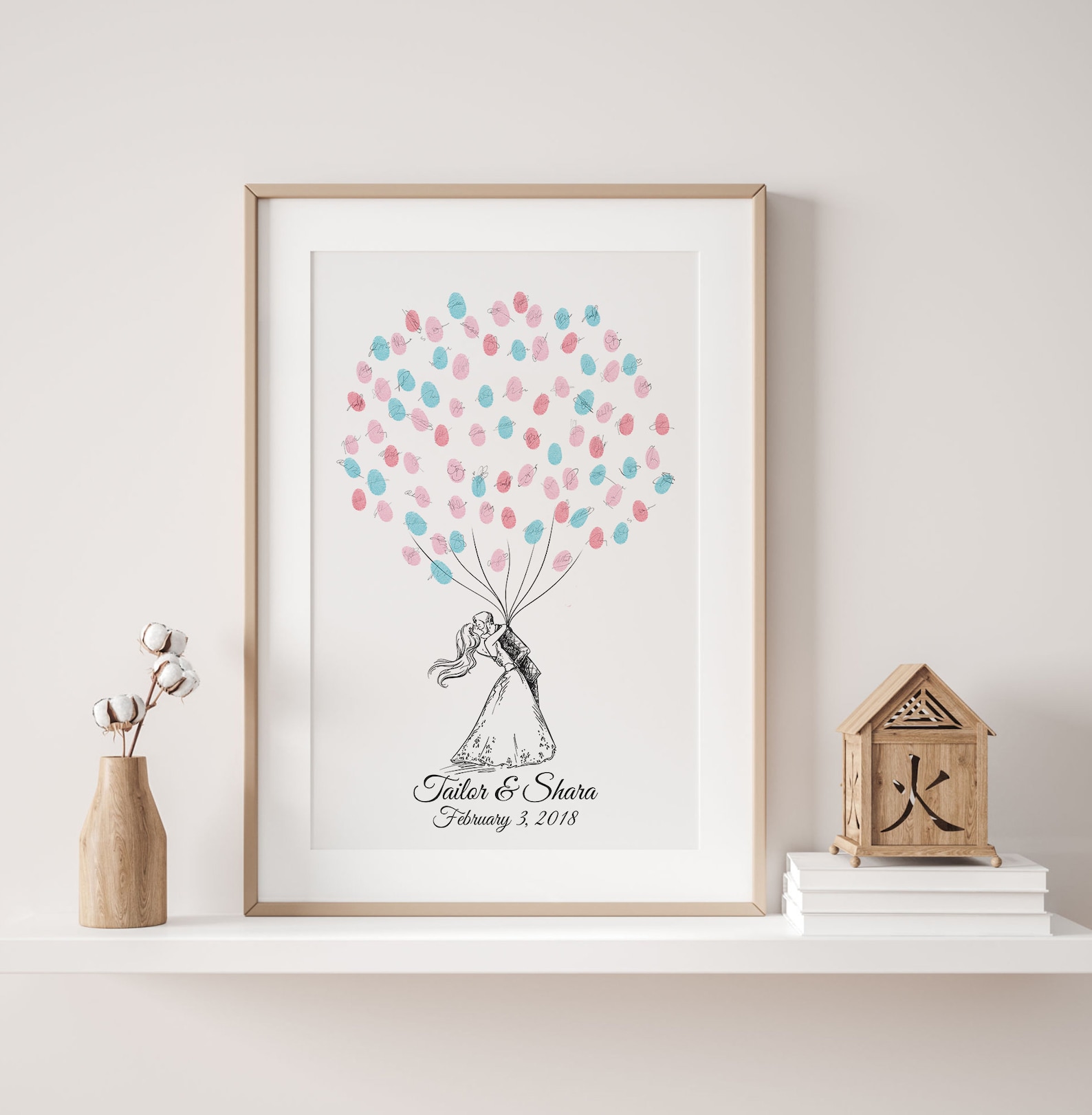 Couple Fingerprint Guest Book PRINTABLE GUEST BOOK Wedding - Etsy