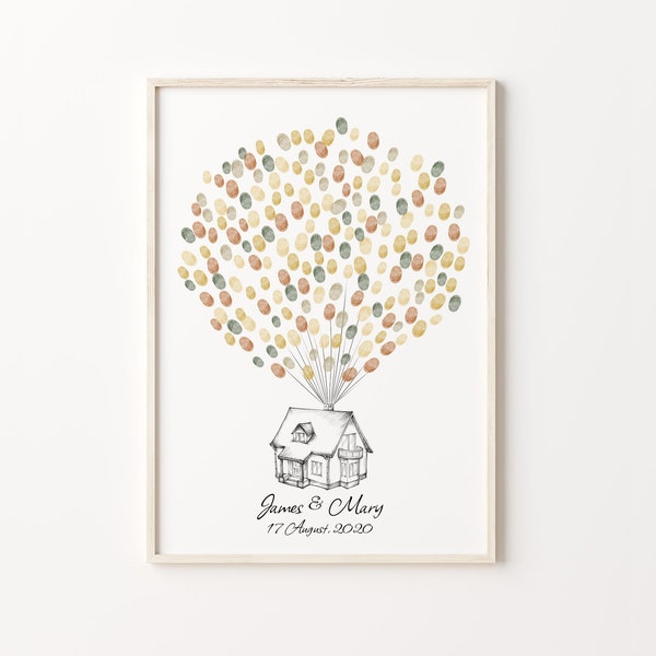 Wedding Guest Book up House Svg Etsy