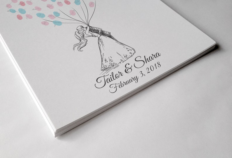Couple Fingerprint Guest Book PRINTABLE GUEST BOOK Wedding - Etsy