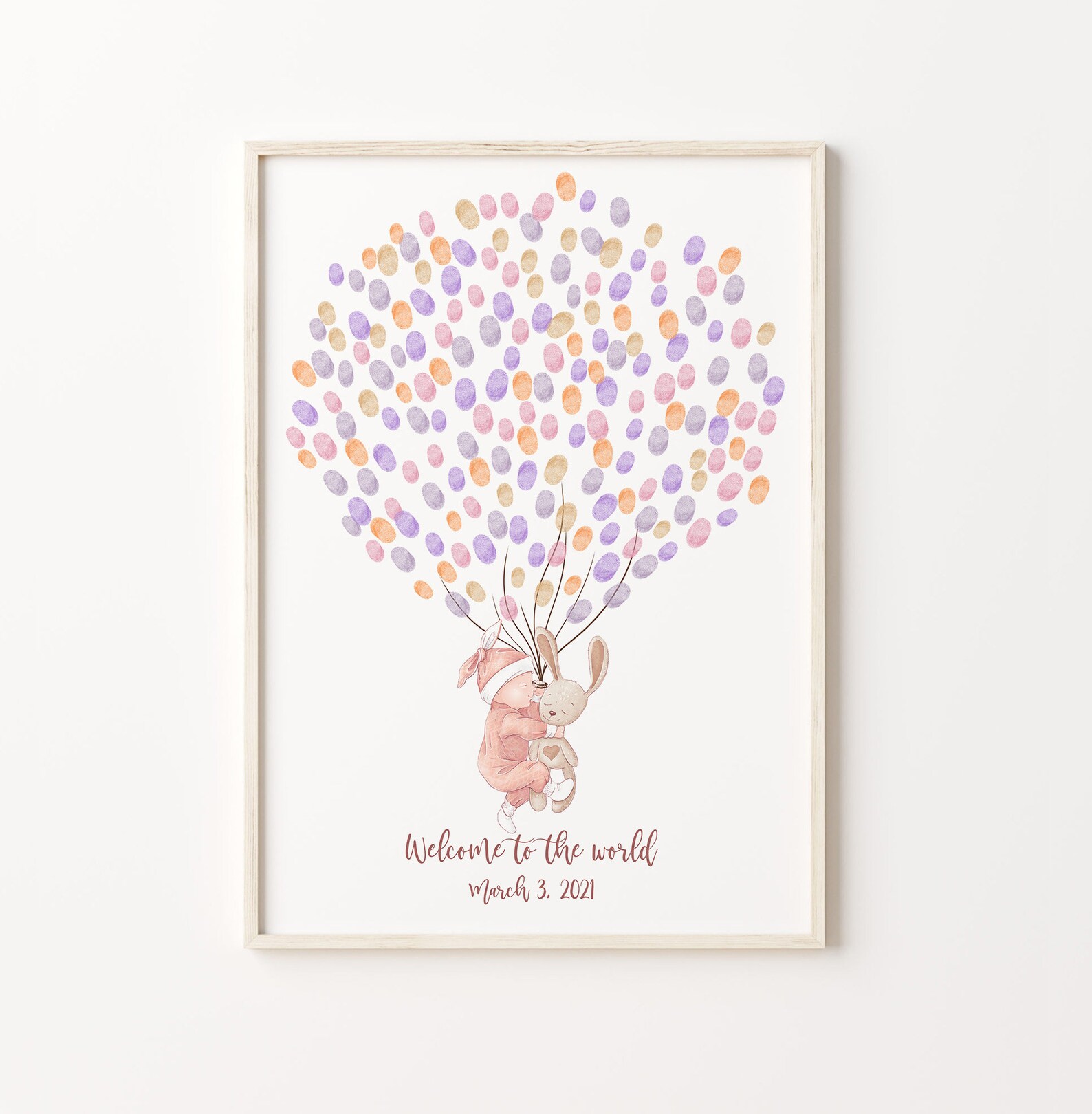 Welcome Baby Guest Book PRINTABLE GUEST BOOK Birthday - Etsy