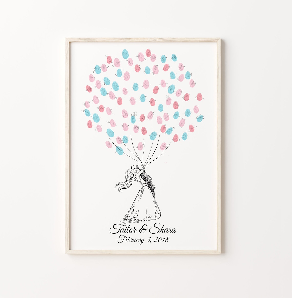 Couple Fingerprint Guest Book PRINTABLE GUEST BOOK Wedding - Etsy