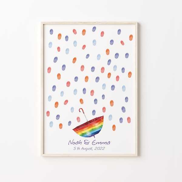 Thumbprint Guest Book - Etsy