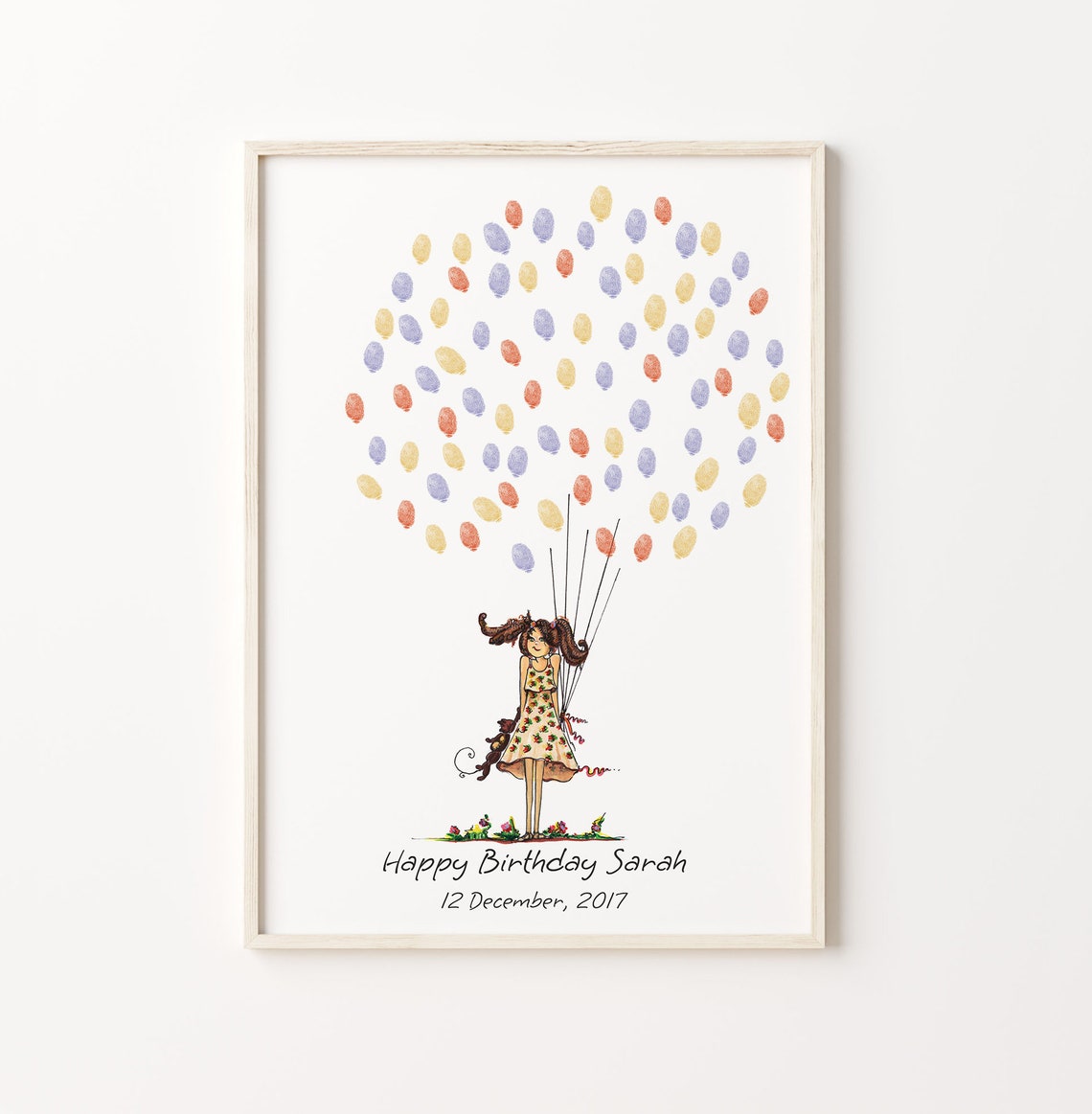 Baby Girl Guest Book PRINTABLE GUEST BOOK Birthday - Etsy