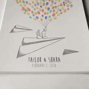 Couple Fingerprint Guest Book, PRINTABLE GUEST BOOK, Wedding ...