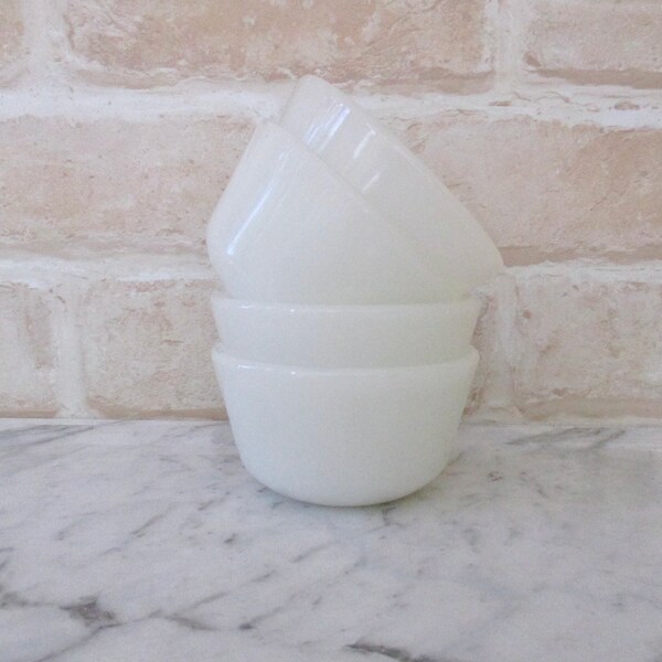 Milk Glass Custard Etsy