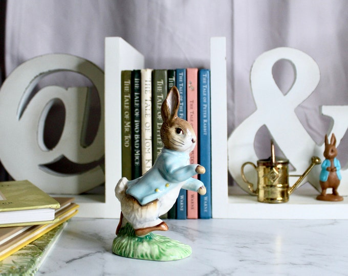Peter Rabbit Ceramic Collection Vintage Peter Rabbit Figurine, 1989 Royal Albert Peter Rabbit, Beatrix ...