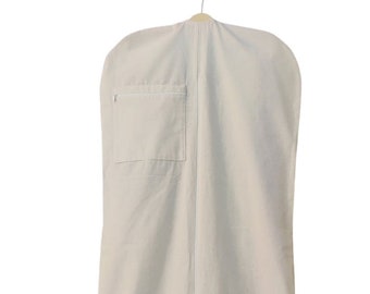 Katoenen trouwjurktas: ademende kledingopslag (70 x 24 x 6,5 inch)