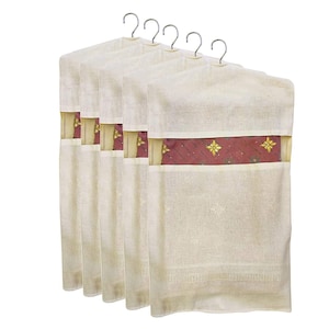 Pure Cotton Garment Bags/Ideal for Jackets, Suits, Tops, Sarees, Blouses, Dresses/Eco-friendly/Travel Pack/Garment Cover